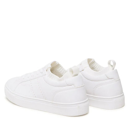 LOW TOP WHITE LEATHER SNEAKERS