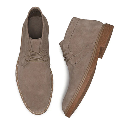 MID BROWN SUEDE FORMAL SHOES